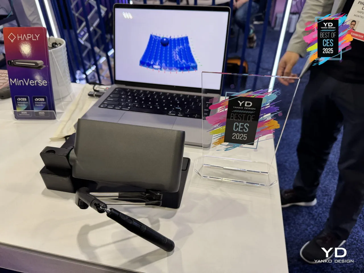Close-up of the MinVerse’s VerseGrip accessory system